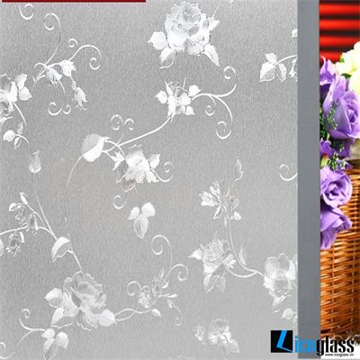 Giấy dán kính Hàn Quốc đẹp họa tiết hoa 005