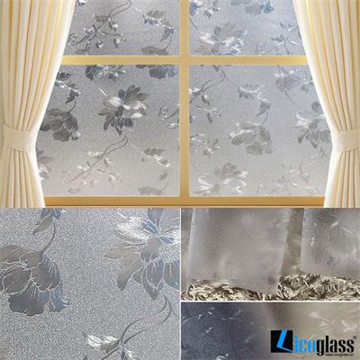 Giấy dán kính Nhật Bản đẹp họa tiết hoa 003