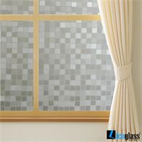 Giấy dán kính 3D Hàn Quốc kẻ ô vuông 002
