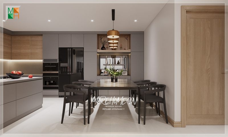 Mẫu thiết kế phòng ăn sang trọng đẹp ngây ngất luôn gây được thiện cảm với người nhìn.