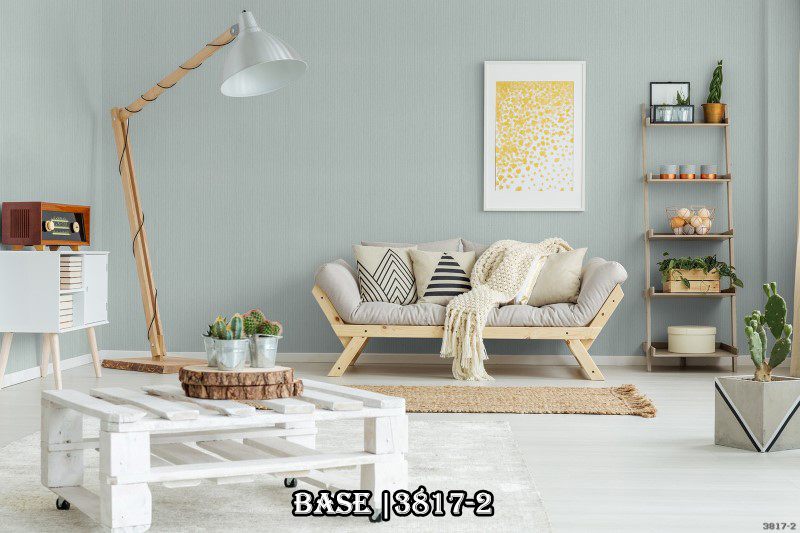 Vẻ đơn giản nhưng tinh tế là điều mẫu giấy dán tường này đem lại.